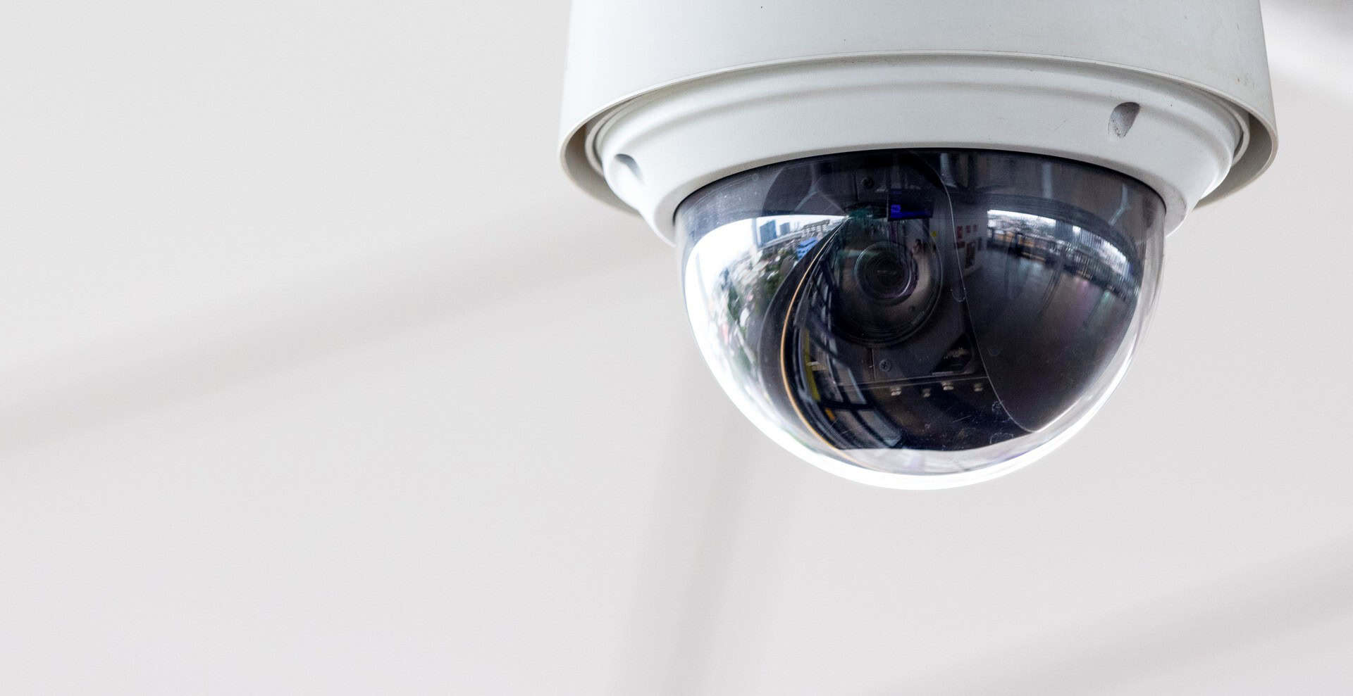 Ceiling-mounted dome CCTV camera
